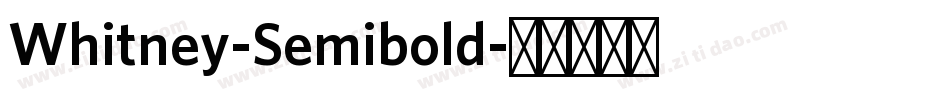 Whitney-Semibold字体转换