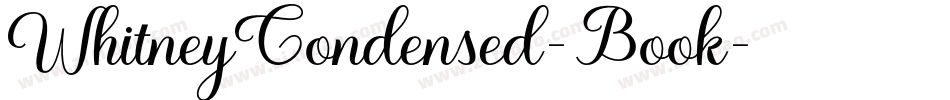WhitneyCondensed-Book字体转换