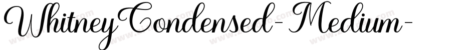 WhitneyCondensed-Medium字体转换