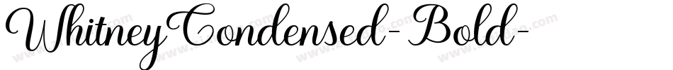WhitneyCondensed-Bold字体转换