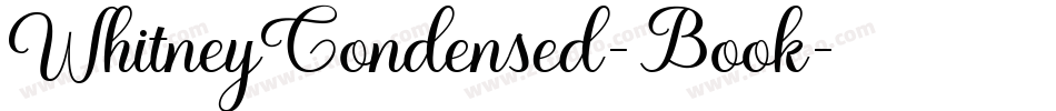 WhitneyCondensed-Book字体转换