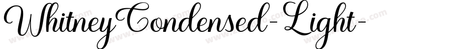 WhitneyCondensed-Light字体转换