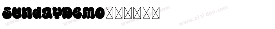 SundayDemo字体转换
