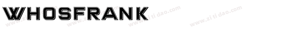 WhosFrank字体转换