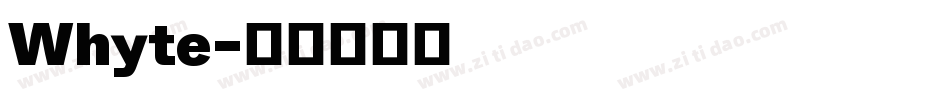 Whyte字体转换