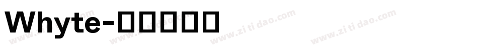 Whyte字体转换