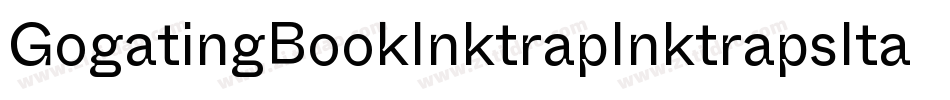 GogatingBookInktrapInktrapsItalic-vdj7字体转换