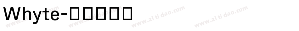 Whyte字体转换