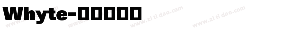Whyte字体转换