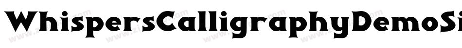 WhispersCalligraphyDemoSinuousBold-DX1x字体转换
