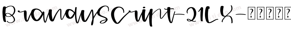 BrandyScript-21LX字体转换