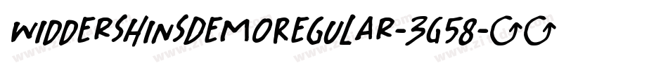 WiddershinsDemoRegular-3G58字体转换