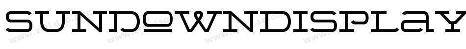 SundownDisplayWide字体转换