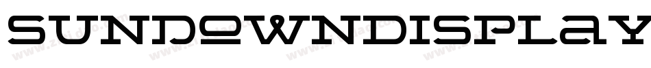 SundownDisplayWide字体转换