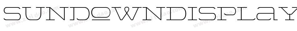 SundownDisplayWide字体转换