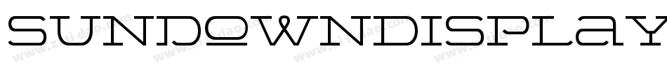 SundownDisplayWide字体转换