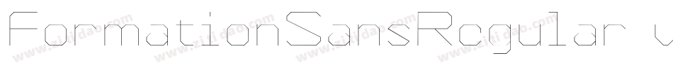 FormationSansRegular-vJAA字体转换