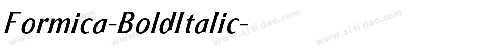 Formica-BoldItalic字体转换