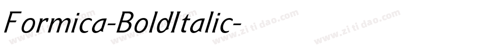 Formica-BoldItalic字体转换