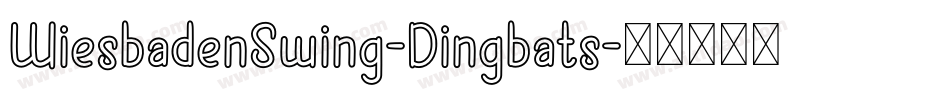 WiesbadenSwing-Dingbats字体转换