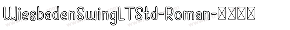 WiesbadenSwingLTStd-Roman字体转换