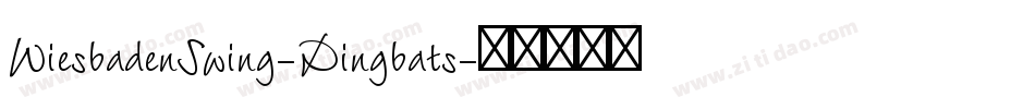 WiesbadenSwing-Dingbats字体转换
