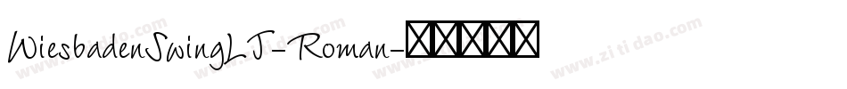 WiesbadenSwingLT-Roman字体转换