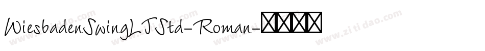 WiesbadenSwingLTStd-Roman字体转换