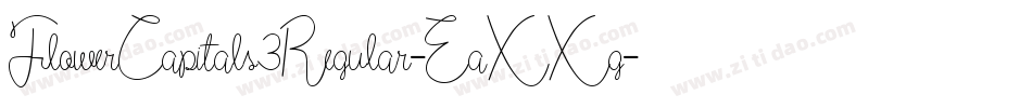 FlowerCapitals3Regular-EaXXg字体转换