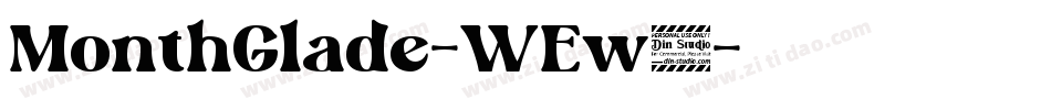 MonthGlade-WEw4字体转换