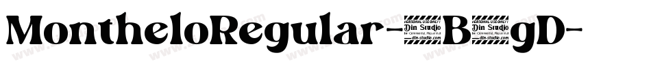 MontheloRegular-4B4gD字体转换