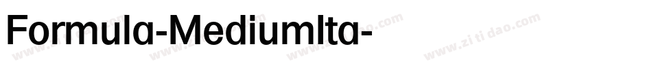 Formula-MediumIta字体转换