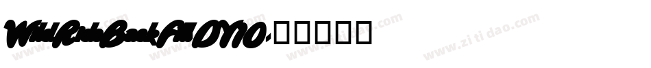 WildRideBackFill-DY10字体转换
