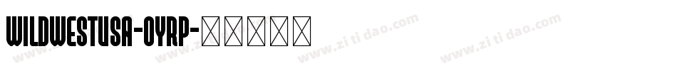 WildWestUsa-OYrp字体转换