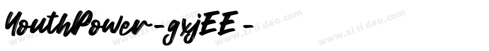 YouthPower-gxjEE字体转换