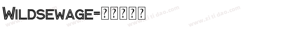 Wildsewage字体转换