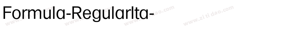 Formula-RegularIta字体转换