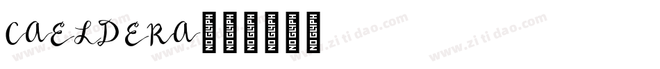 CAELDERA字体转换