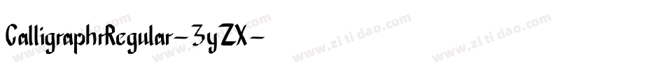 CalligraphrRegular-3yZX字体转换