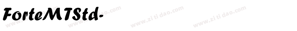 ForteMTStd字体转换