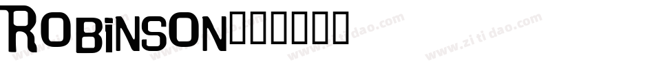 Robinson字体转换