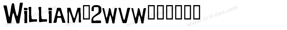 William-2wvw字体转换
