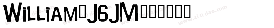 William-J6JM字体转换