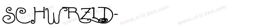 SCHWRZLD字体转换