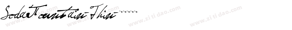SodaFountain-Thin字体转换
