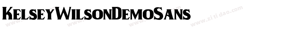 KelseyWilsonDemoSans-2转换器字体转换