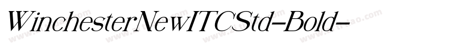 WinchesterNewITCStd-Bold字体转换
