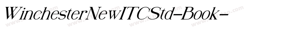 WinchesterNewITCStd-Book字体转换