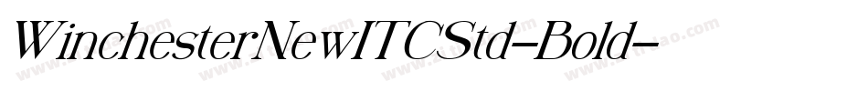 WinchesterNewITCStd-Bold字体转换