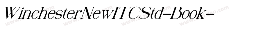 WinchesterNewITCStd-Book字体转换